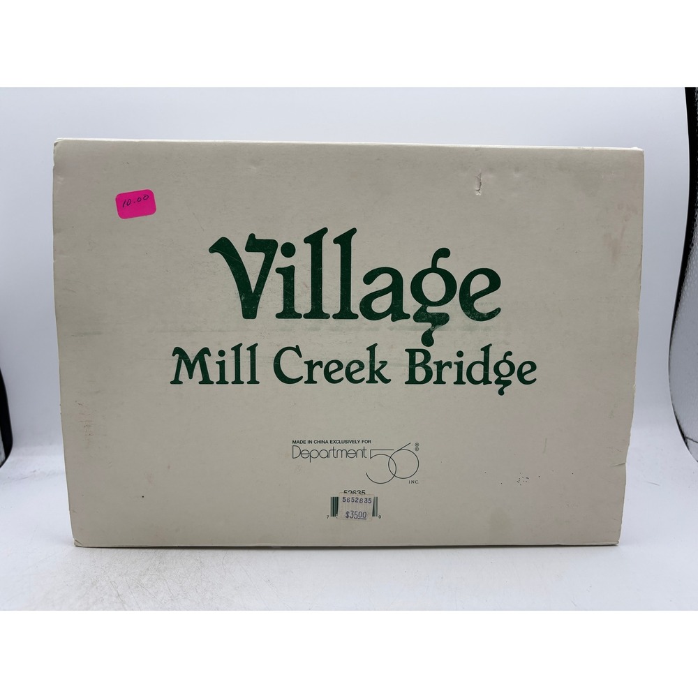 Department 56 1996 Vintage Village Mill Creek Bridge 52635 Retired - Picture 11 of 12
